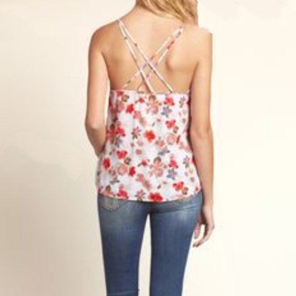 HOLLISTER Floral Sphagetti Strap Cami Tank Top - Picture 8 of 8